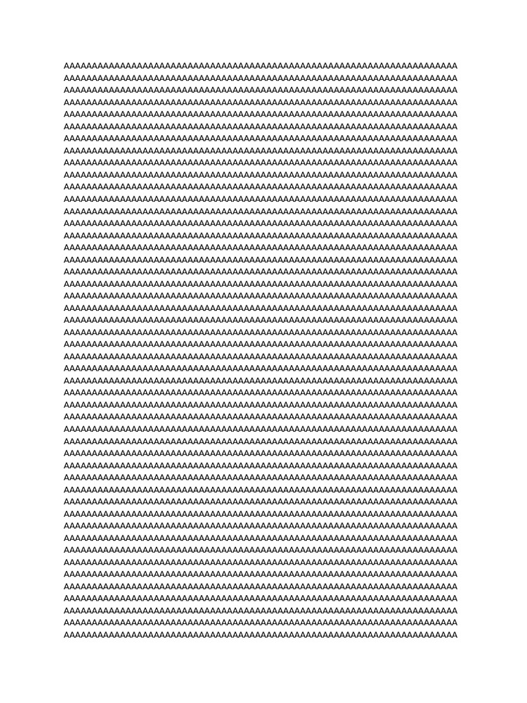 Document of Repeated Characters | PDF