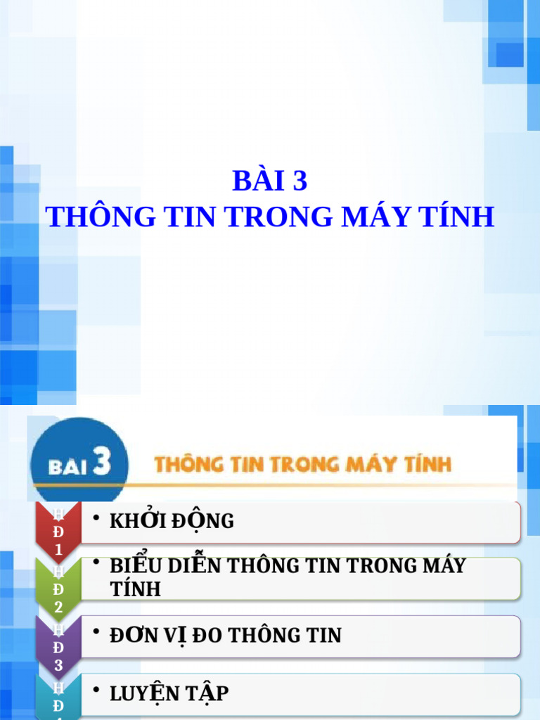 Bai3 - Thong Tin Trong May Tinh | PDF