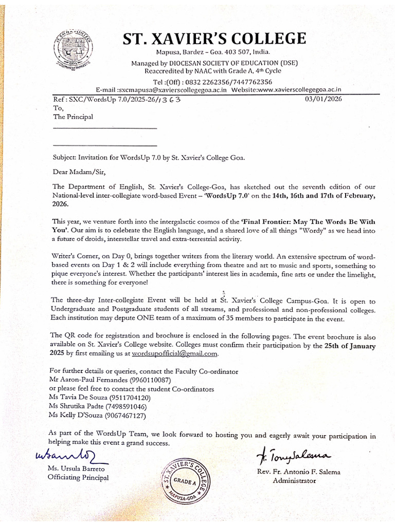 Invite Letter | PDF