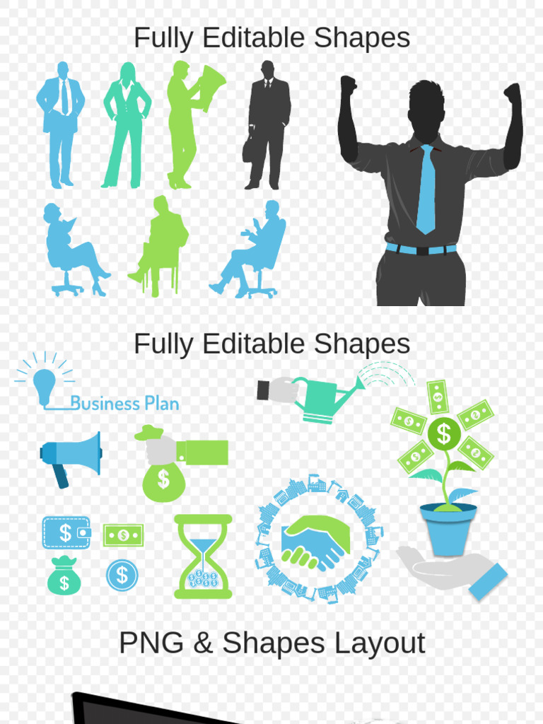 Fully Editable PPT Shapes & Icons | PDF