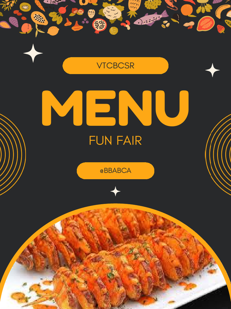 VTCBCSR Fun Fair Menu 2k26 | PDF