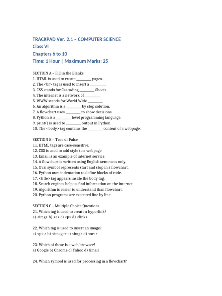 Computer Science Trackpad: Chapters 6-10 | PDF | Html | World Wide Web