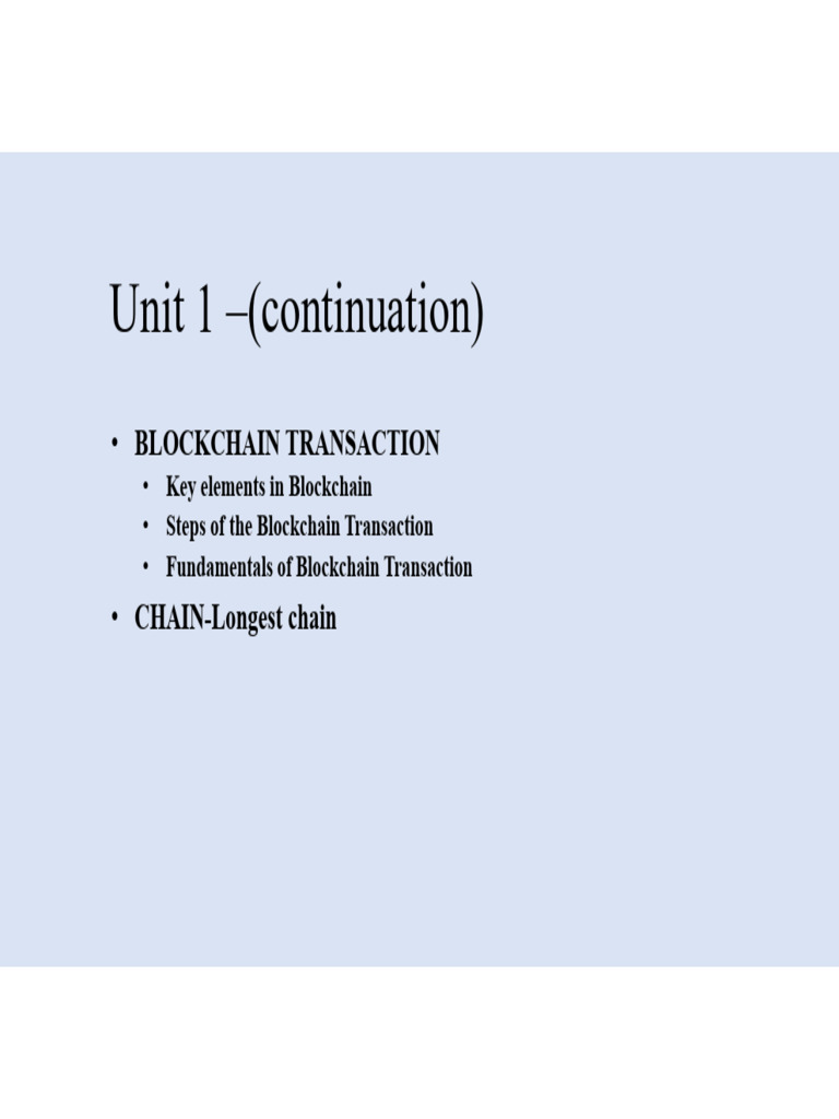 Understanding Blockchain Transactions | PDF
