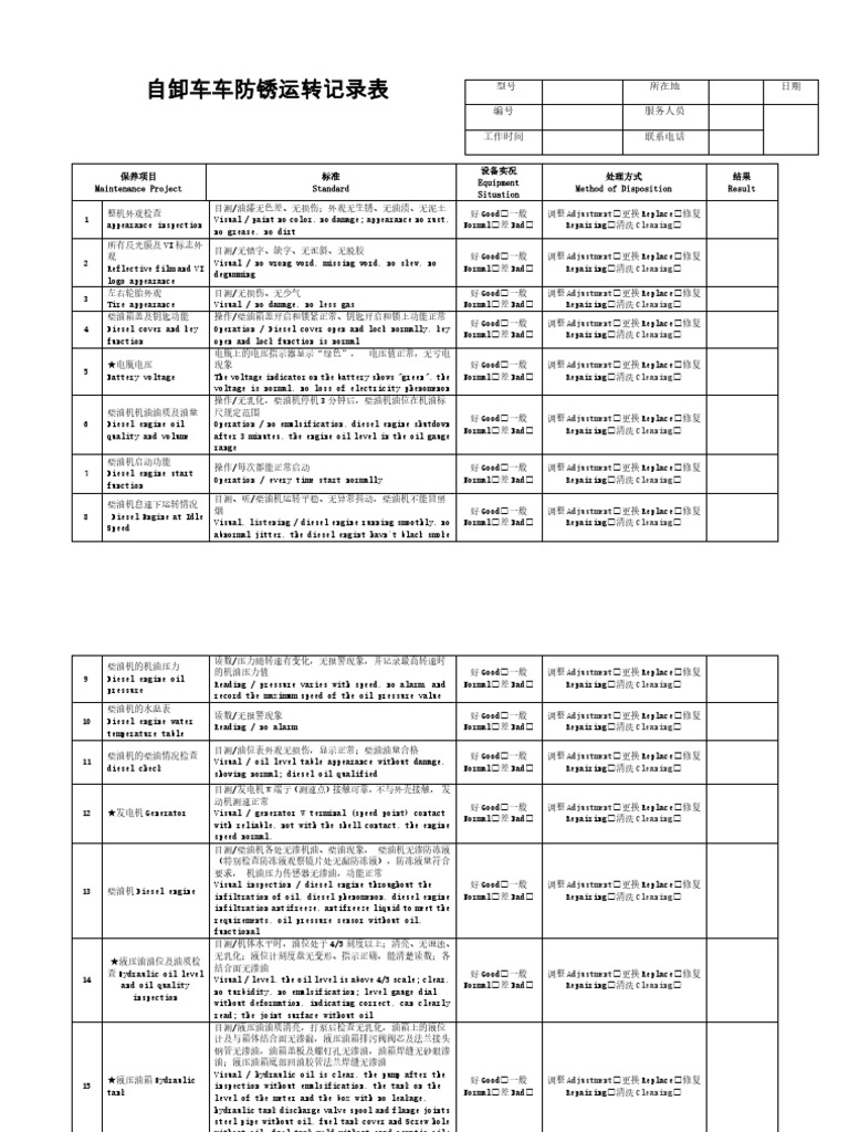 Storage Inspection Form | PDF | Mechanical Engineering | Manufactured Goods