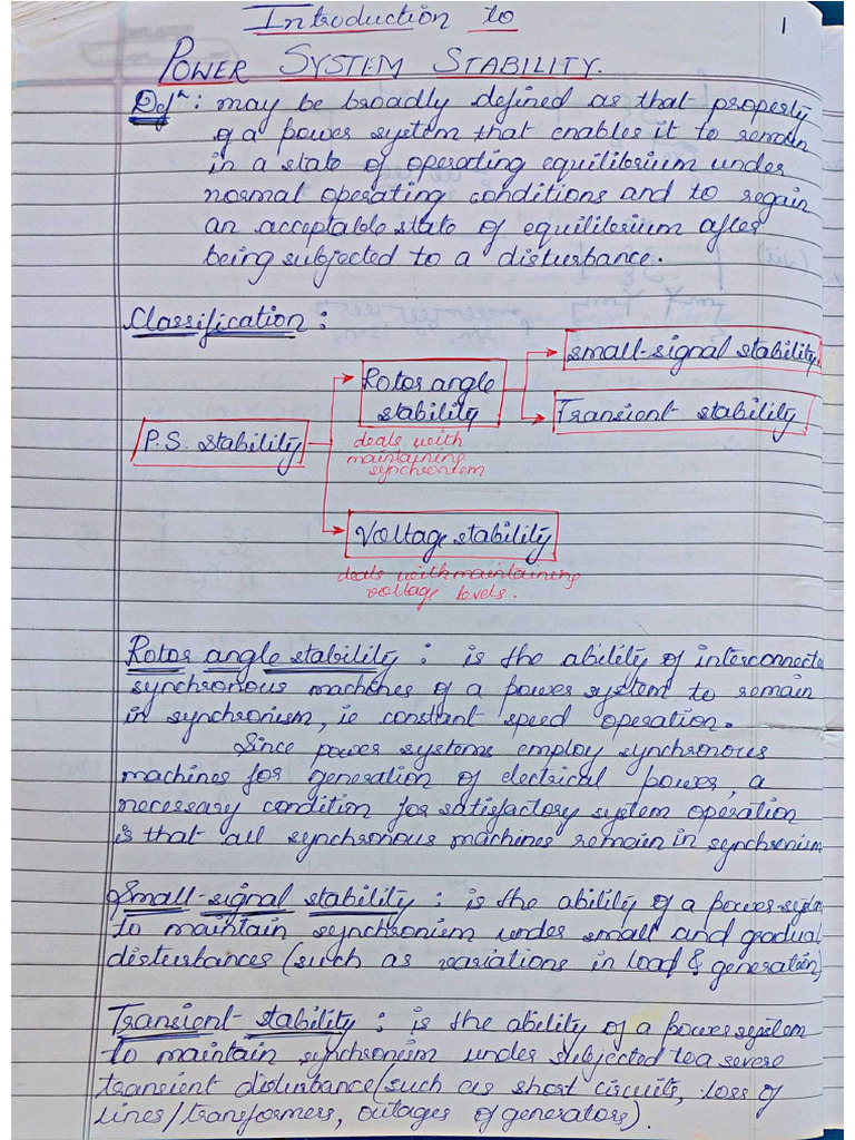 Chapter 6-Power System Stability | PDF