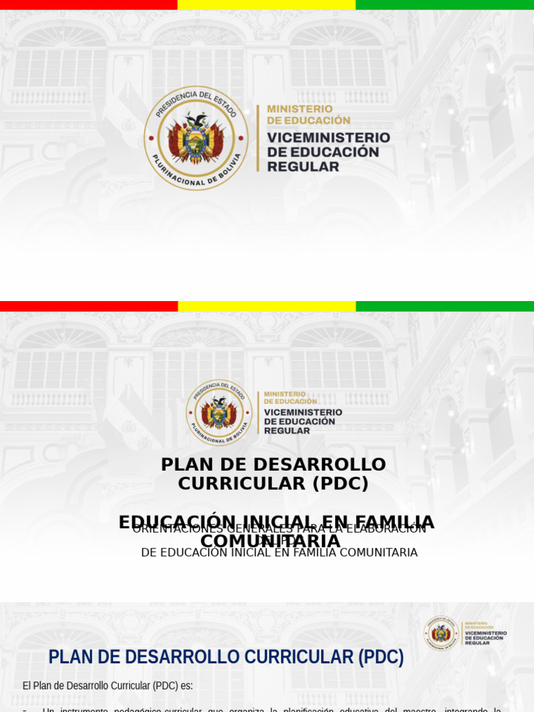 Guía para Elaborar el PDC en Educación Inicial | PDF | Plan de estudios ...