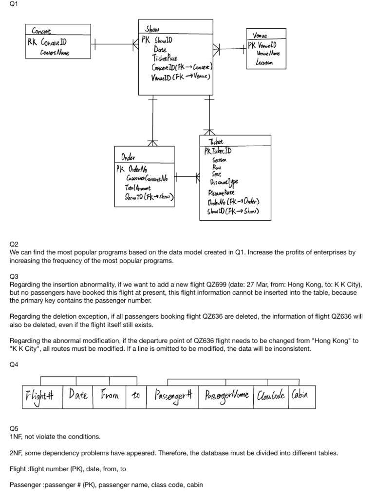 Database Design and Flight Management Insights | PDF | Information ...