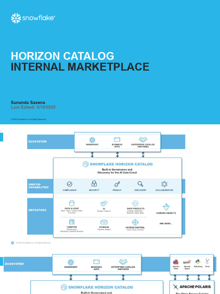 Snowflake Internal Marketplace Overview | PDF | Databases | Artificial ...