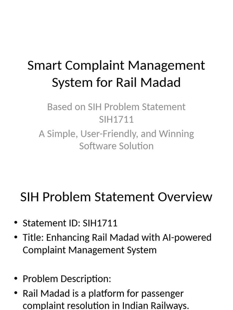 Enhanced_Smart_Complaint_Management_Presentation | PDF