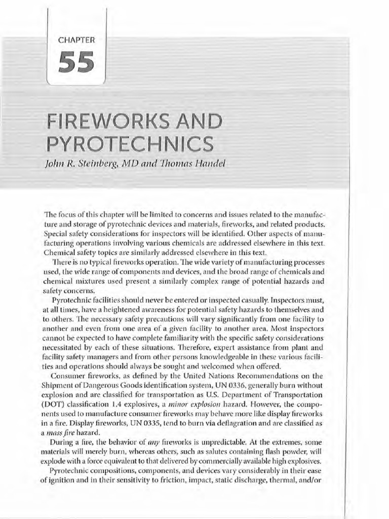 Fireworks and Pyrotechnics Safety Guide | PDF | Pyrotechnics | Fireworks