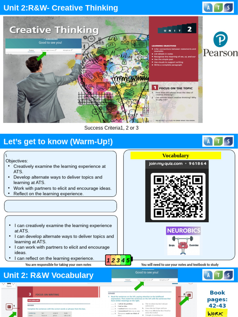 Creative Thinking in Learning at ATS | PDF