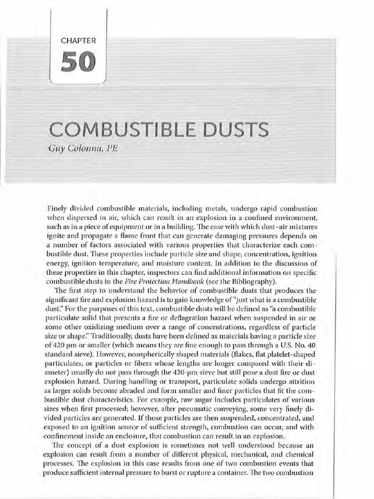 Understanding Combustible Dust Hazards | PDF | Explosion | Combustion
