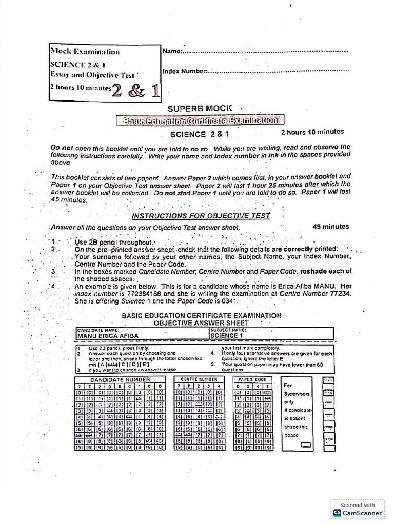 SUPERB SCIENCE MOCK 4 JAN 26 | PDF