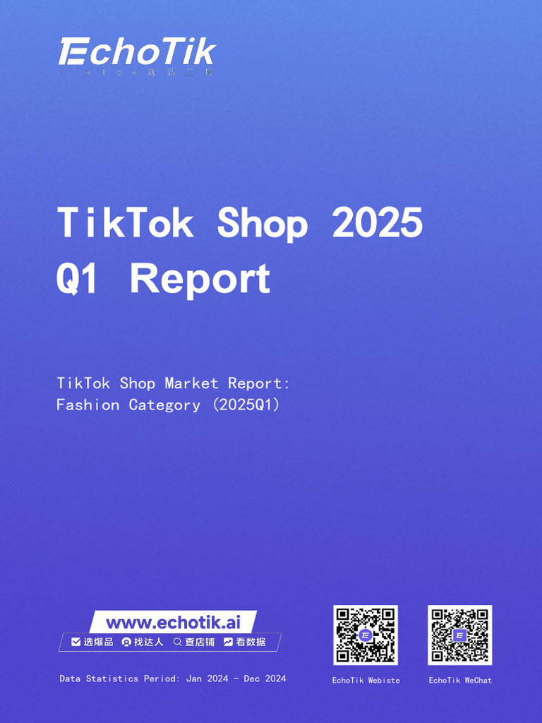 TikTok Shop Q1 2025 Southeast Asia Report | PDF