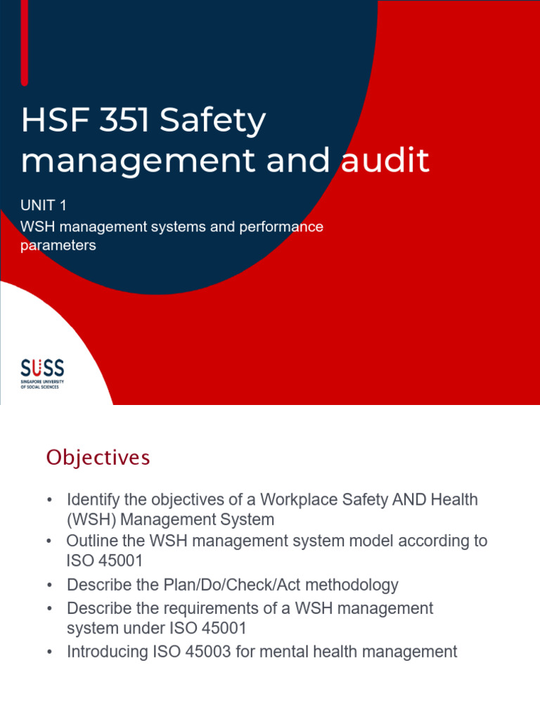 351 SU1 Introduction To Safety Management System - 2025 | PDF | Risk ...