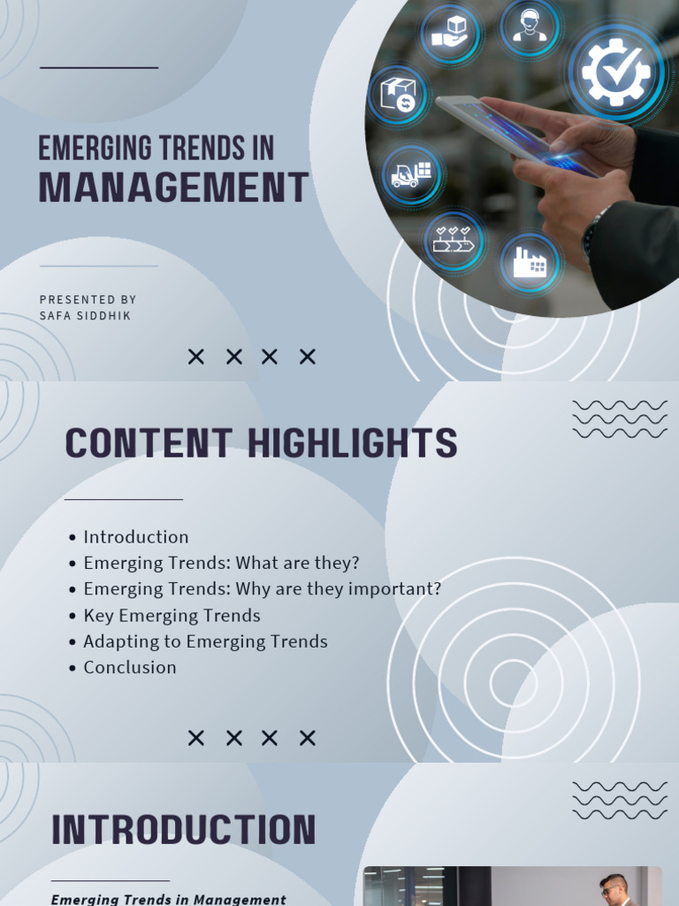 Emerging Trends in Management 2023 | PDF | Business | Economies