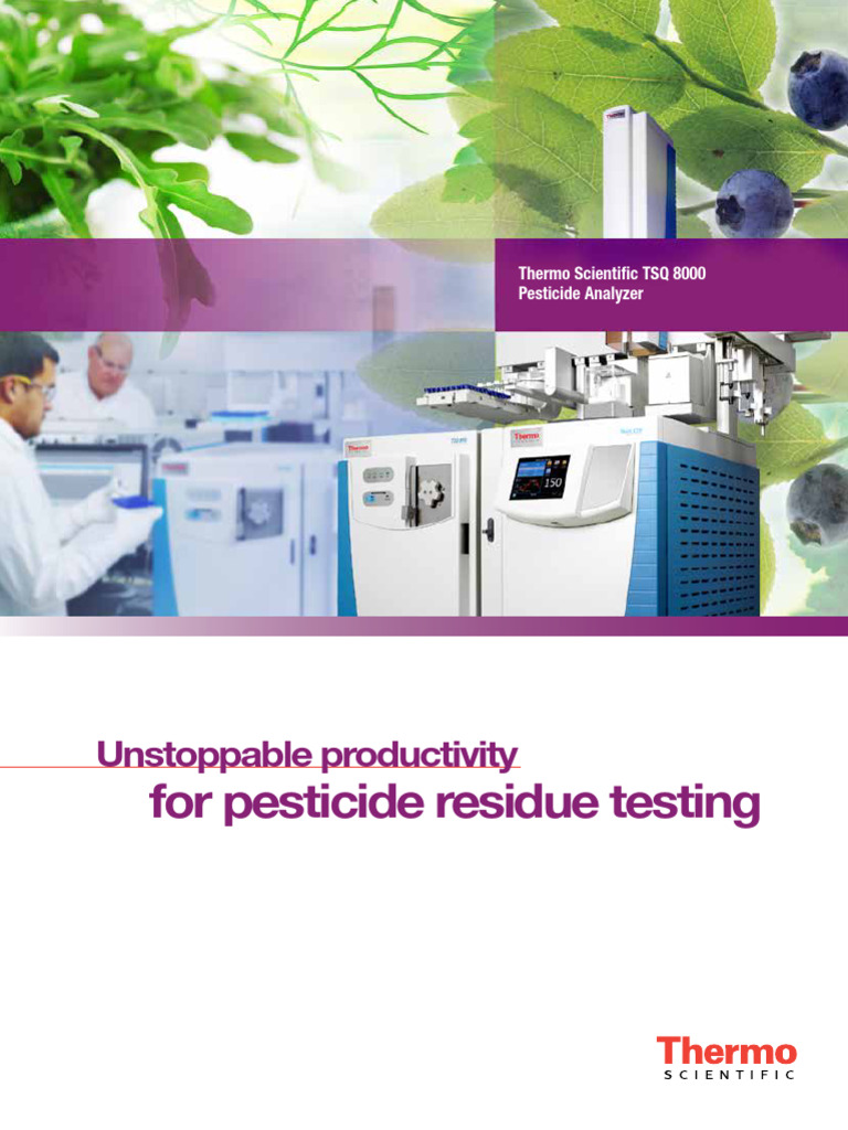 TSQ 8000 Pesticide Analyzer Overview | PDF | Gas Chromatography–Mass ...
