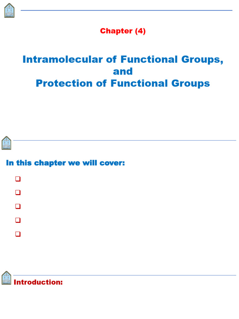 Functional Group Protection in Organic Chemistry | PDF | Ester | Ether