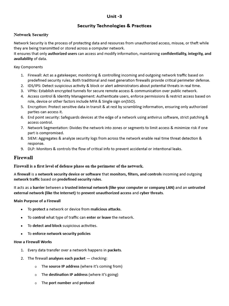 Network Security Technologies Overview | PDF | Authentication | Encryption