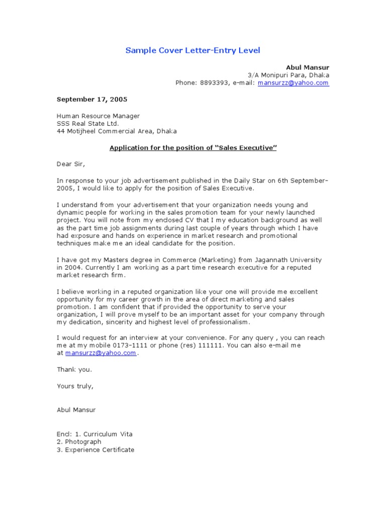 Sample Cover Letter and Resume With Writing Tips | Résumé | Question