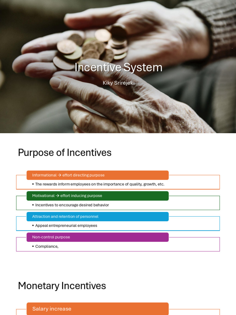Effective Incentive System Design | PDF
