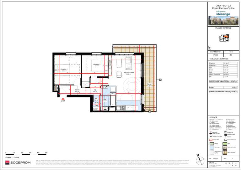 Plan de repérage bâtiment D T3 | PDF