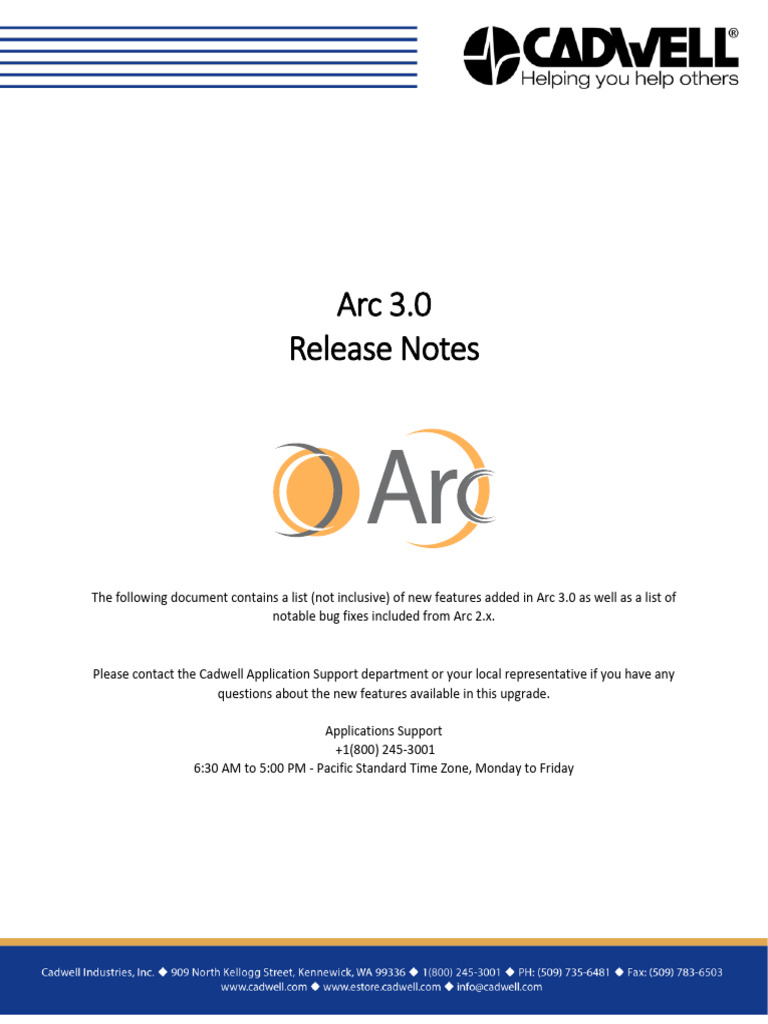 369045-810 Arc 3.0 Release Notes | PDF | Databases | Microsoft Sql Server