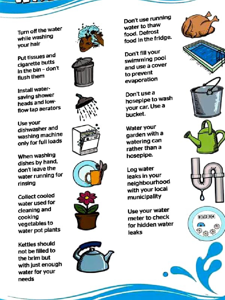 Water Conservation Tips for Households | PDF