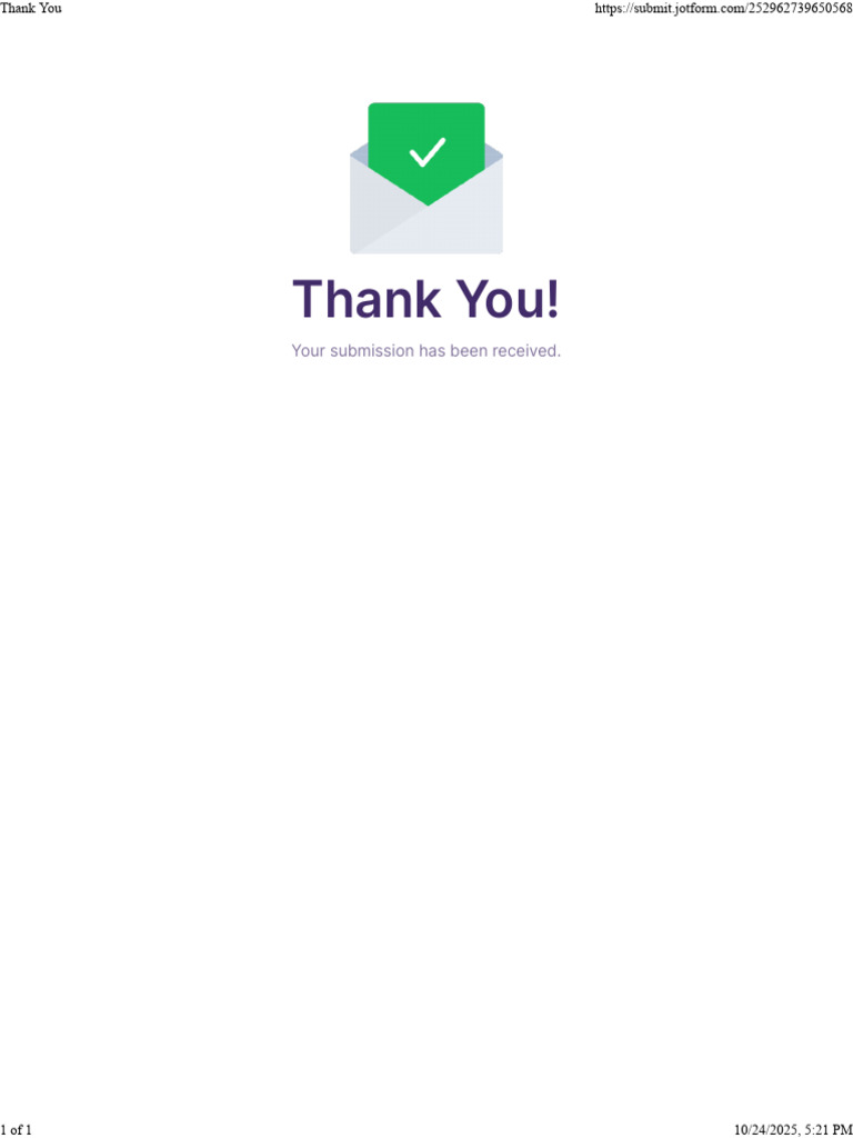 Submission Confirmation Received | PDF