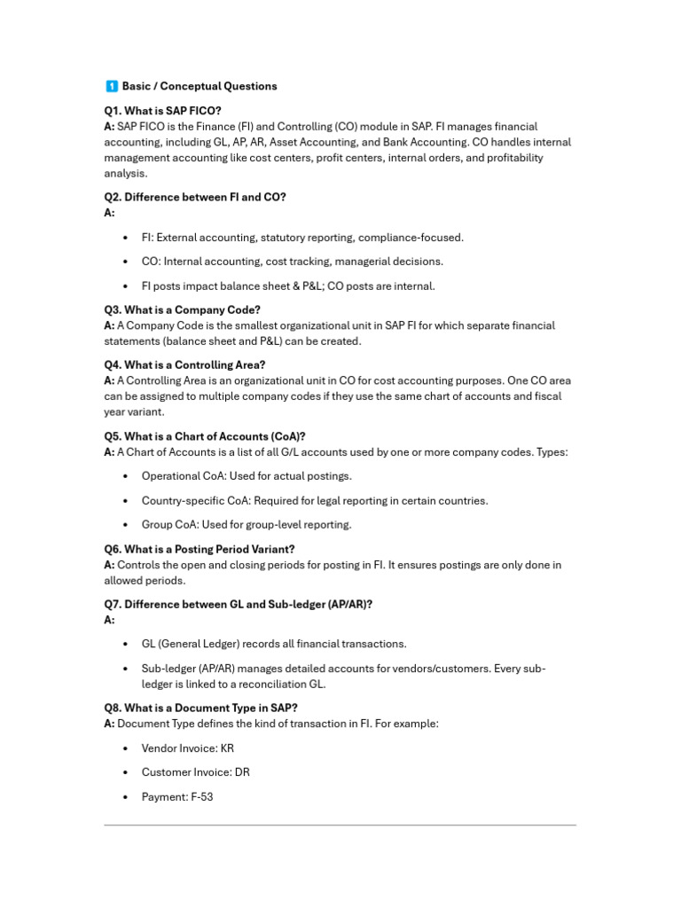 SAP FICO Overview and Configuration Guide | PDF | Receipt ...