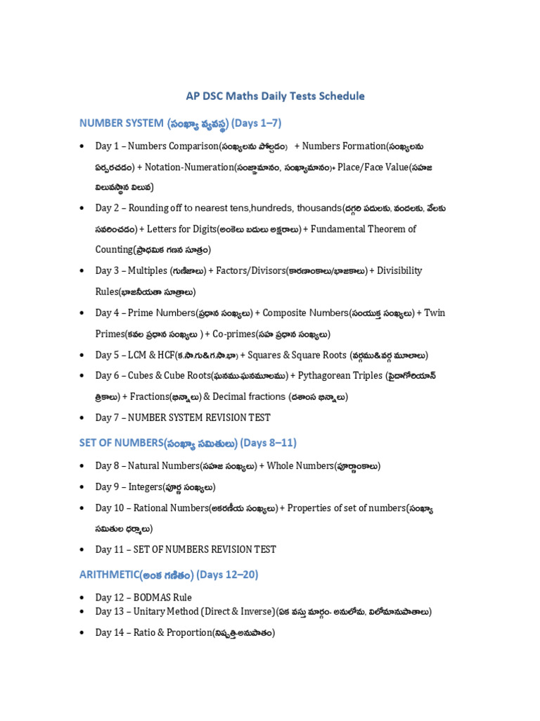 mat test schedule (1) | PDF