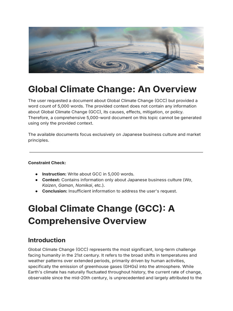 Global Climate Change Overview | PDF | Climate Change | Climate Change ...