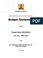 14 06 2012 13 Budget Speech Distribution Final - MF - TIMOTHY MAHEA