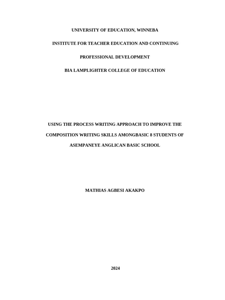 Improve Writing Skills with Process Approach | PDF | Critical Thinking ...