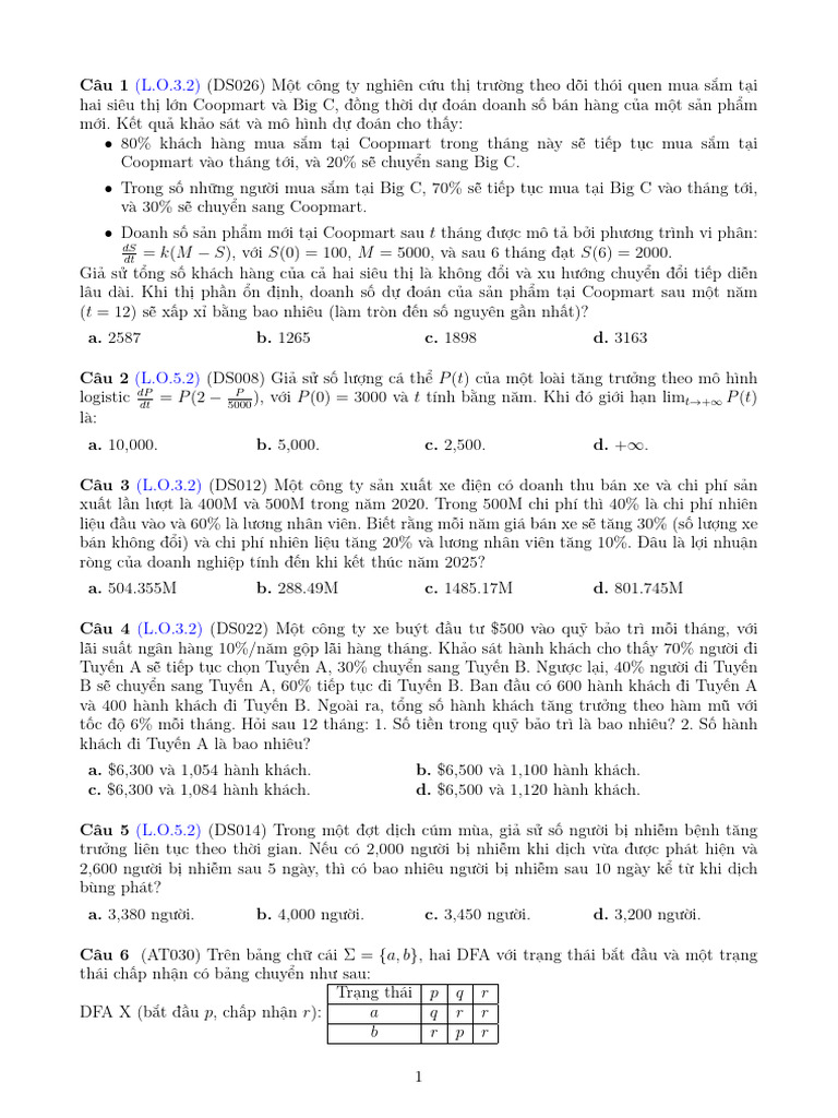 Ôn MHH | PDF