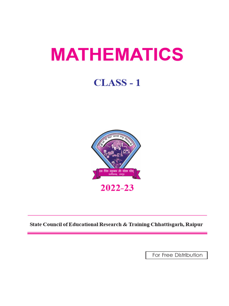 Class 1 Mathematics Textbook Guide | PDF | Time | Abstraction