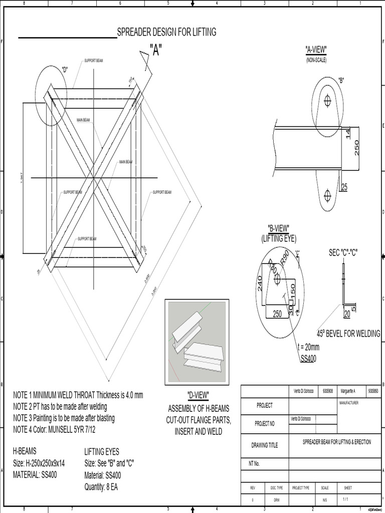 Spreader Beam Design for Lifting | PDF | Industrial Processes ...
