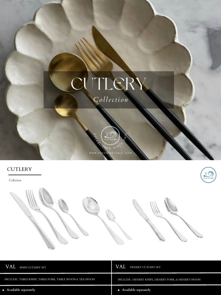 Cutlery Collection Overview 2012 | PDF | Spoon | Cutlery