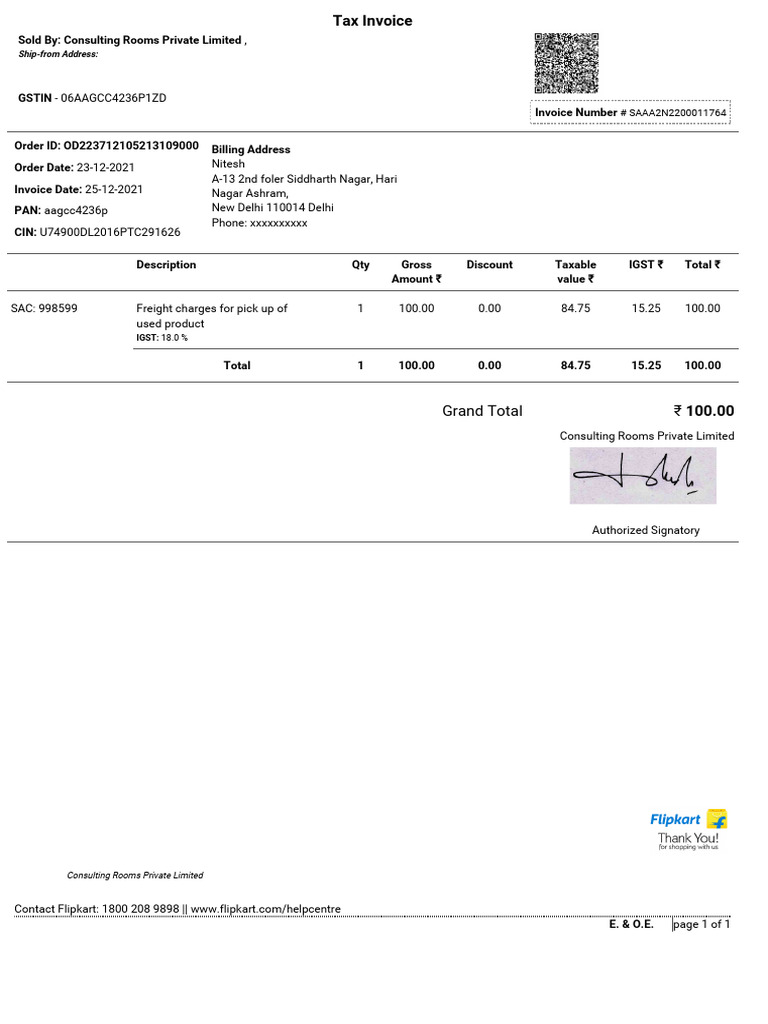Comprehensive Invoice and Credit Notes | PDF | Payments | Taxes