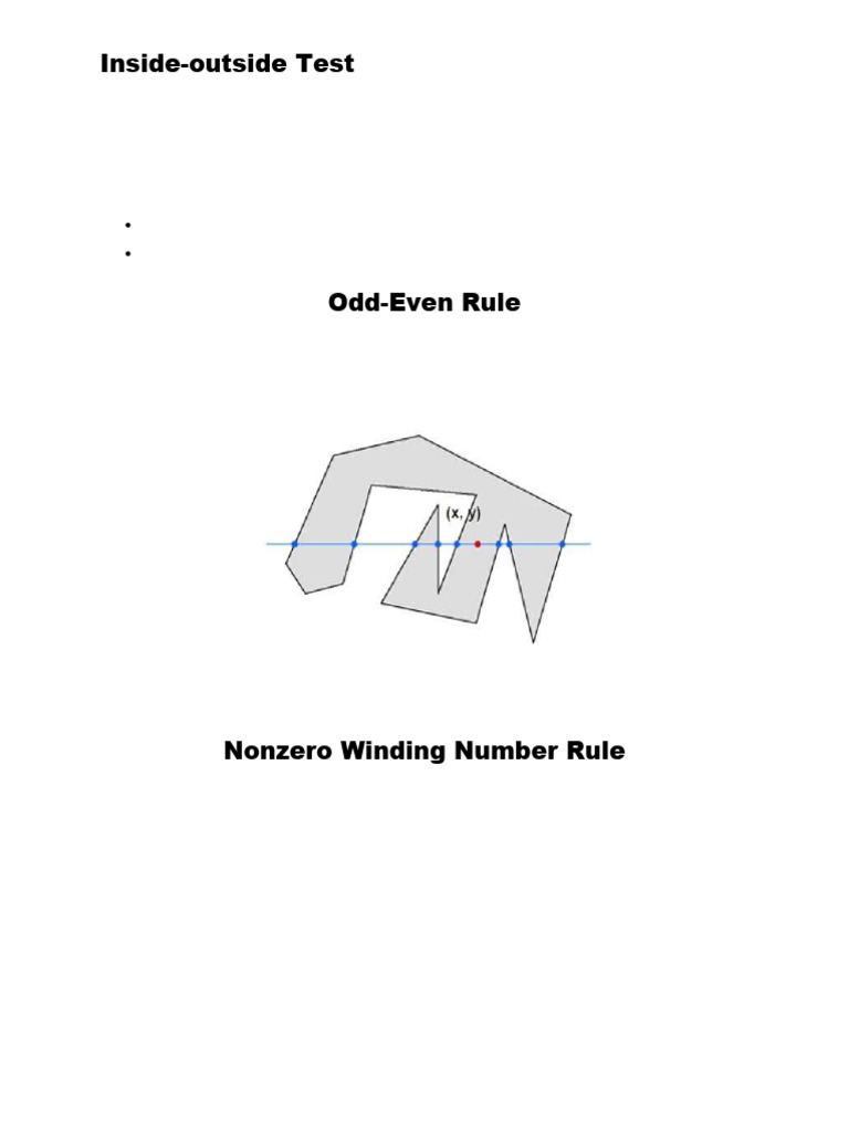 Inside-Outside Test and Fill Algorithms | PDF | Algorithms And Data ...