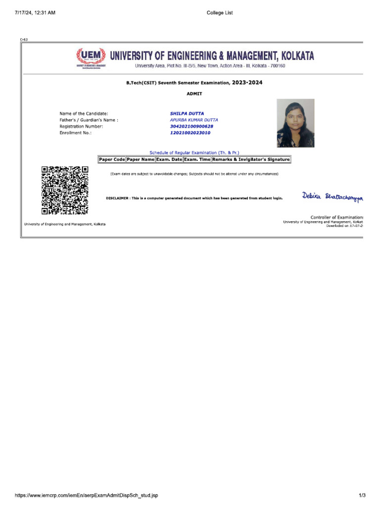 ADMIT 2 | PDF