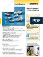 A, C, F, T-Series, Hydraulic Couplers Quick Connection of Hydraulic Lines