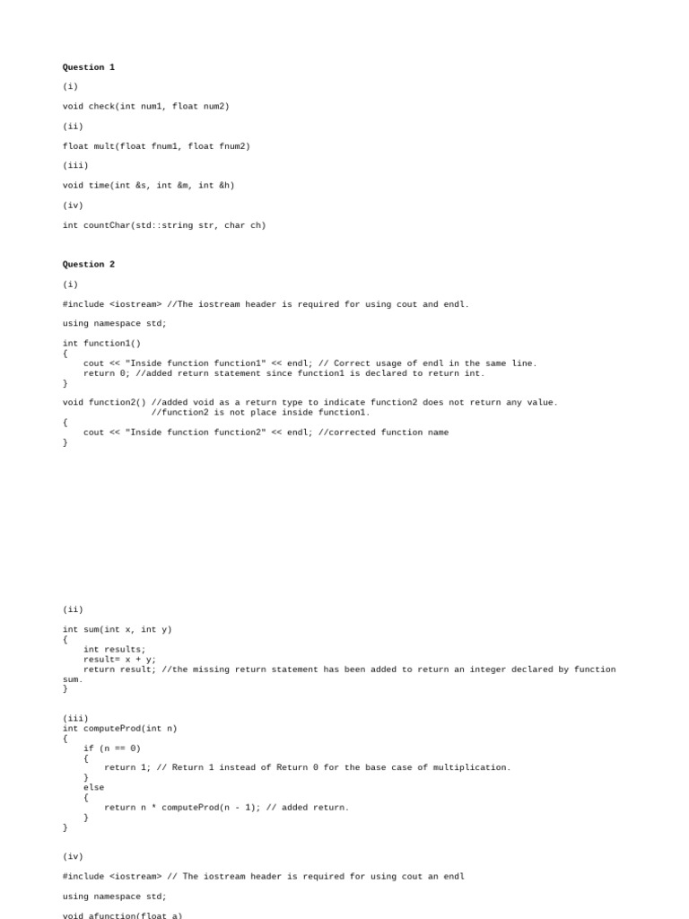 Question 1 | PDF
