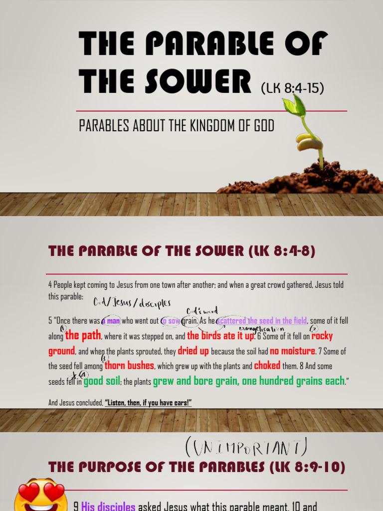 Understanding the Parable of the Sower | PDF | Religious Belief And ...