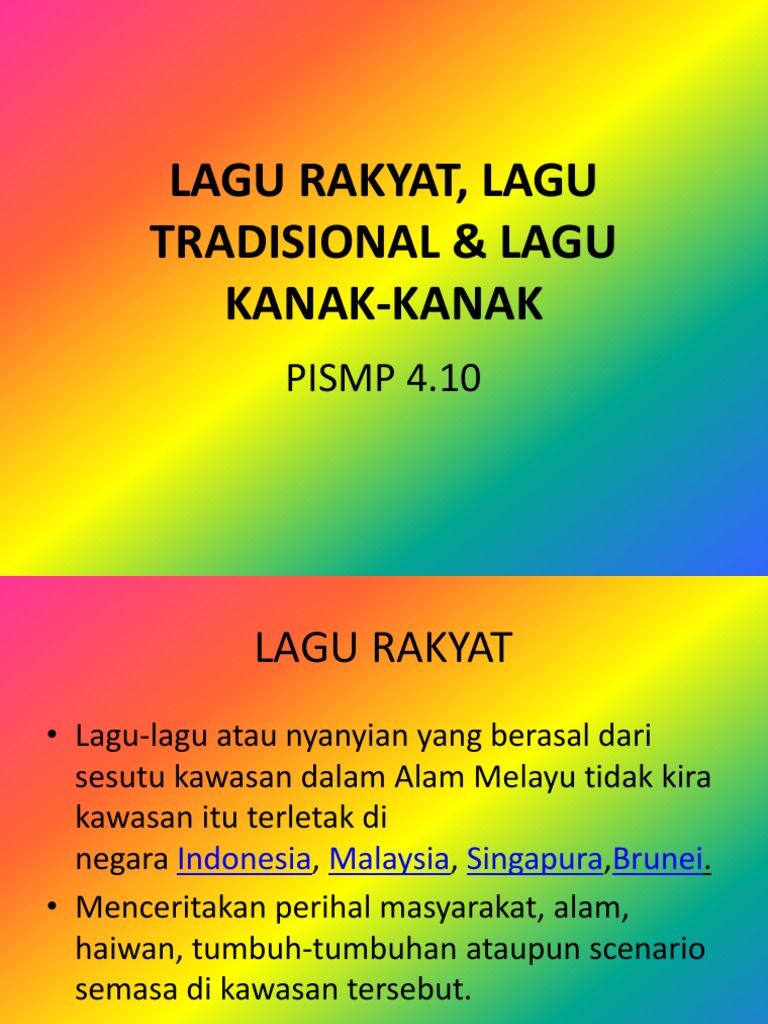 Lagu tradisional melayu lirik