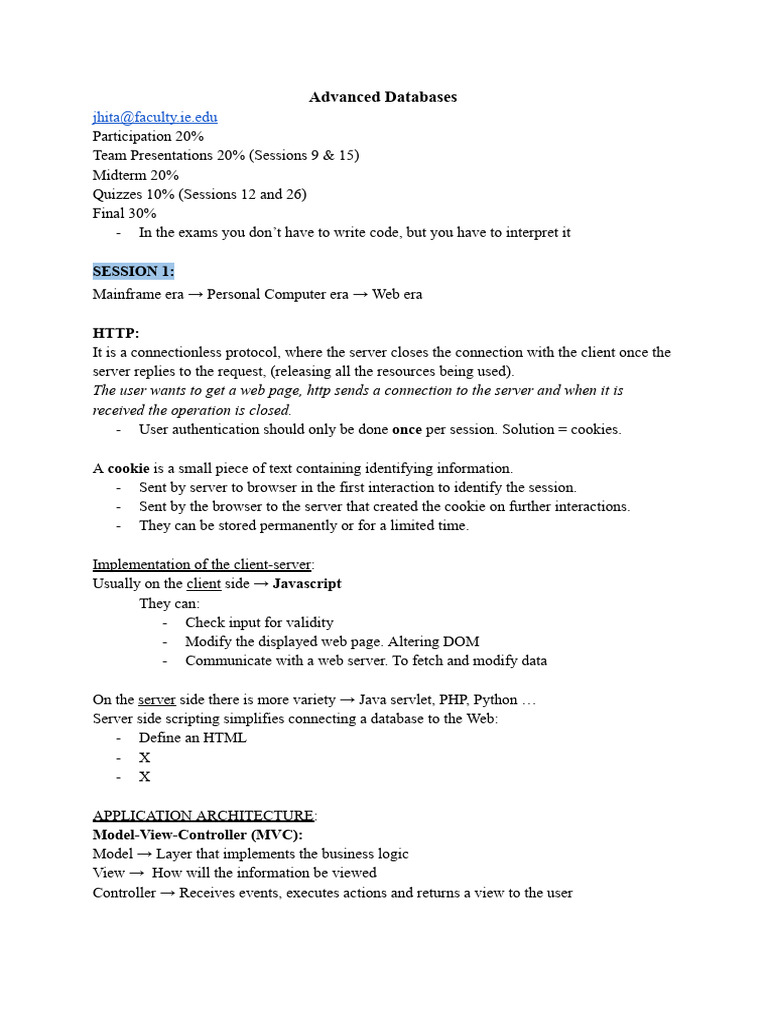 Advanced Database Concepts and Techniques | PDF
