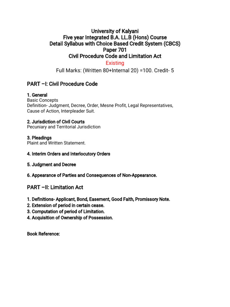 Sem 7 Syllebus | PDF