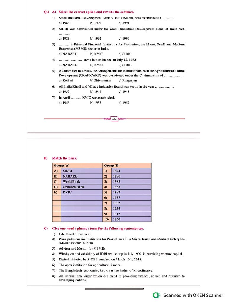 XI OCM Chapter 6 Test 2 | PDF