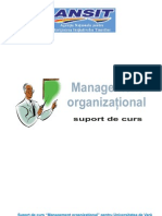 Managemanr Organizational - suport de curs