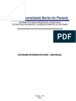 Atividade Interdisciplinar 3º Semestre - Individual